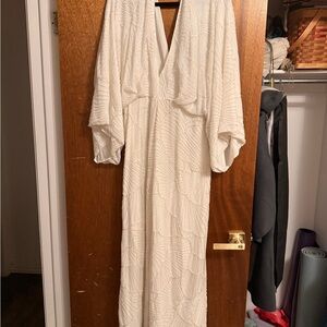 ASOS White Beaded Jumpsuit